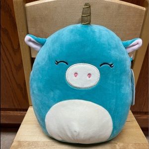 8in blue unicorn squishmallow
